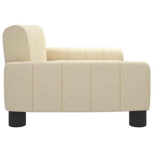 Sofa til børn 70x45x30 cm stof cremefarvet