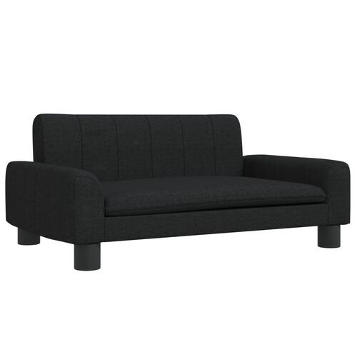 Sofa til børn 70x45x30 cm stof sort