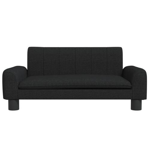 Sofa til børn 70x45x30 cm stof sort