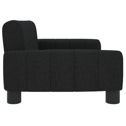 Sofa til børn 70x45x30 cm stof sort