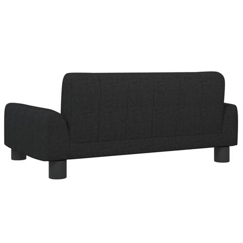 Sofa til børn 70x45x30 cm stof sort