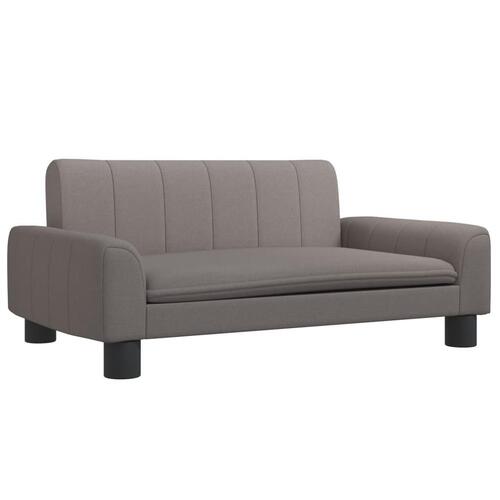 Sofa til børn 70x45x30 cm stof gråbrun