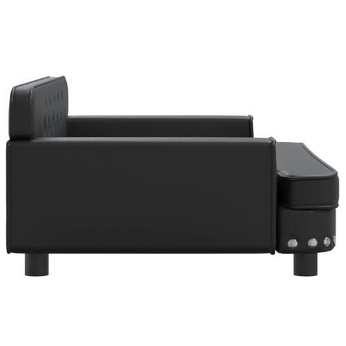 Sofa til børn 90x53x30 cm kunstlæder sort