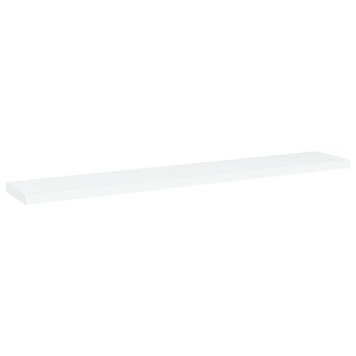 Boghylder 4 stk. 60x10x1,5 cm konstrueret træ hvid