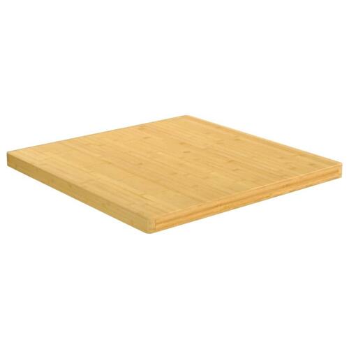 Bordplade 70x70x4 cm bambus