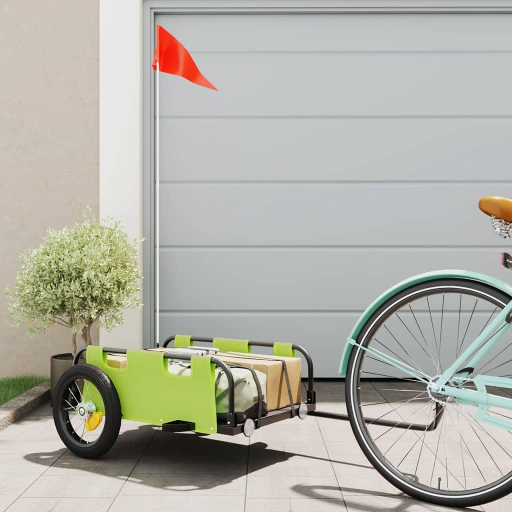 Cykeltrailer oxfordstof og jern grøn