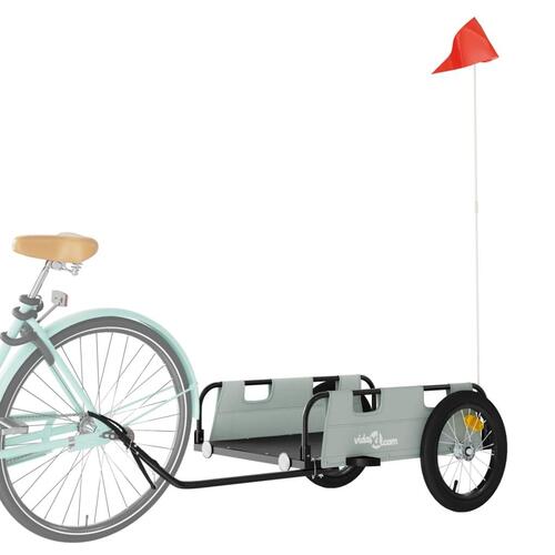 Cykeltrailer oxfordstof og jern grå