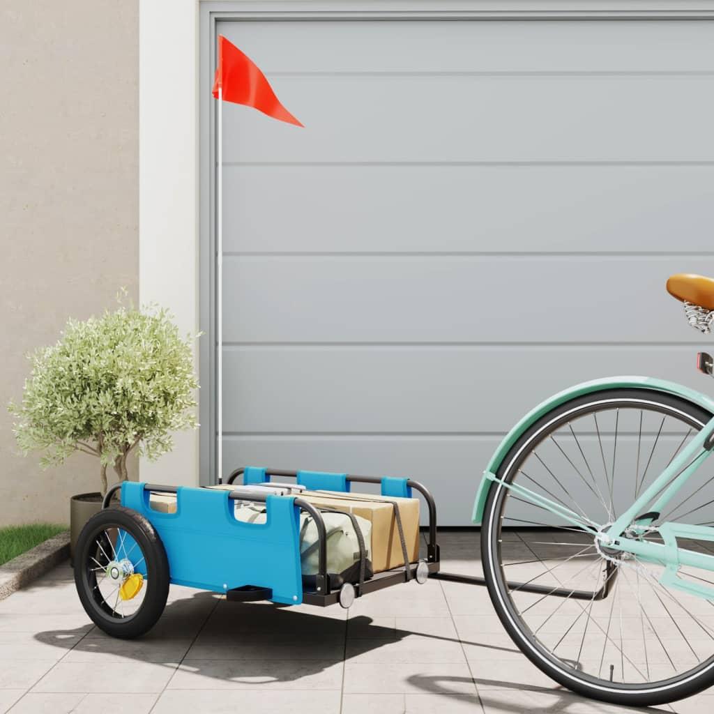 Cykeltrailer oxfordstof og jern blå