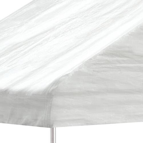 Pavillon med tag 20,07x2,28x2,69 m polyethylen hvid