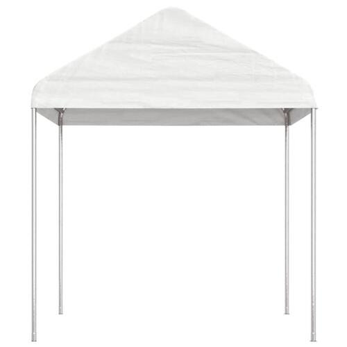 Pavillon med tag 17,84x2,28x2,69 m polyethylen hvid