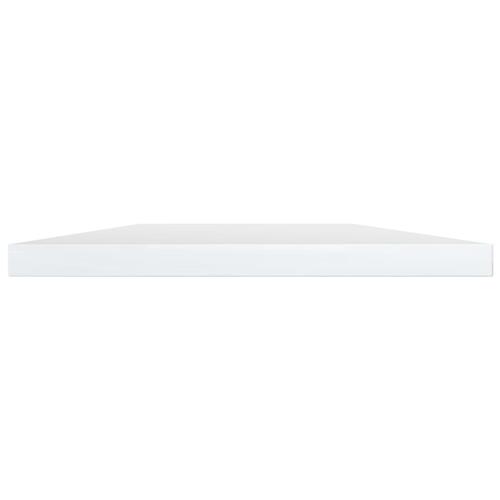 Boghylder 4 stk. 60x30x1,5 cm konstrueret træ hvid højglans