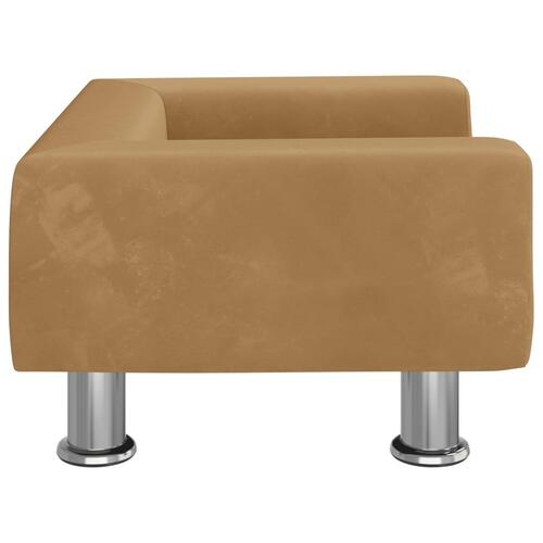 Hundeseng 50x40x26,5 cm velour brun