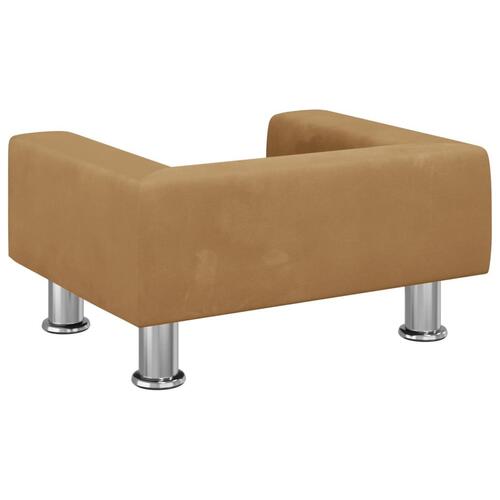Hundeseng 50x40x26,5 cm velour brun