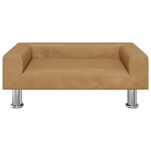 Sofa til børn 70x45x26,5 cm fløjl brun