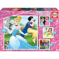 Sæt med 4 Puslespil Disney Princess Magical 16 x 16 cm