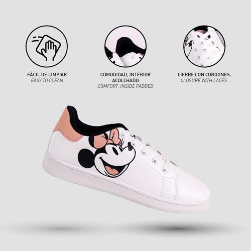 Sportssneakers til damer Minnie Mouse Hvid 35