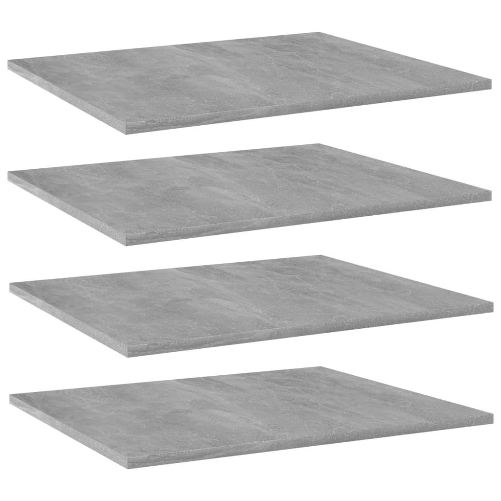 Boghylder 4 Stk 60x50x1 5 Cm Sp nplade Betongr boghylder-4-stk-60x50x1-5-cm-sp-nplade-betongr