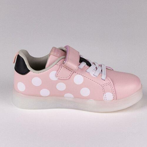 LED Træningssko Minnie Mouse Velcro Pink 28