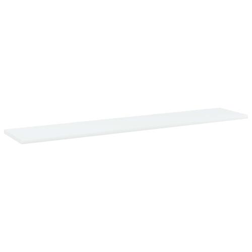 Boghylder 4 stk. 100x20x1,5 cm konstrueret træ hvid