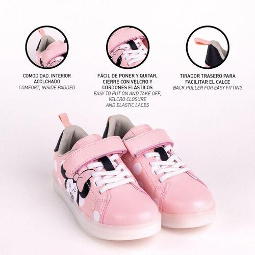 LED Træningssko Minnie Mouse Velcro Pink 32