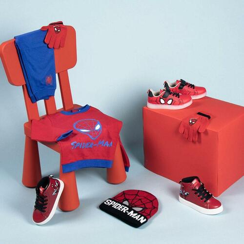 LED Træningssko Spider-Man Velcro Rød 27