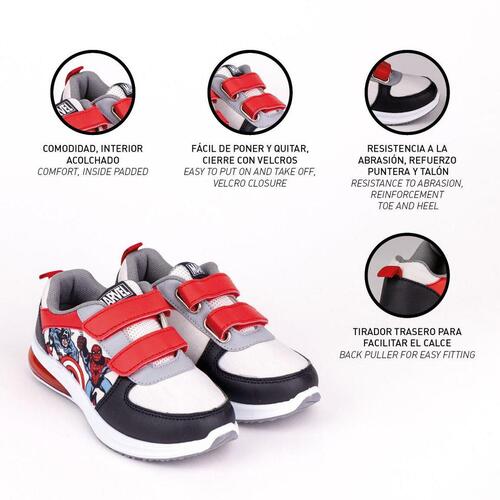 LED Træningssko The Avengers Velcro Sort 31