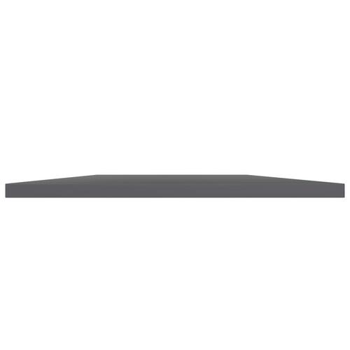 Boghylder 4 stk. 100x40x1,5 cm konstrueret træ grå højglans