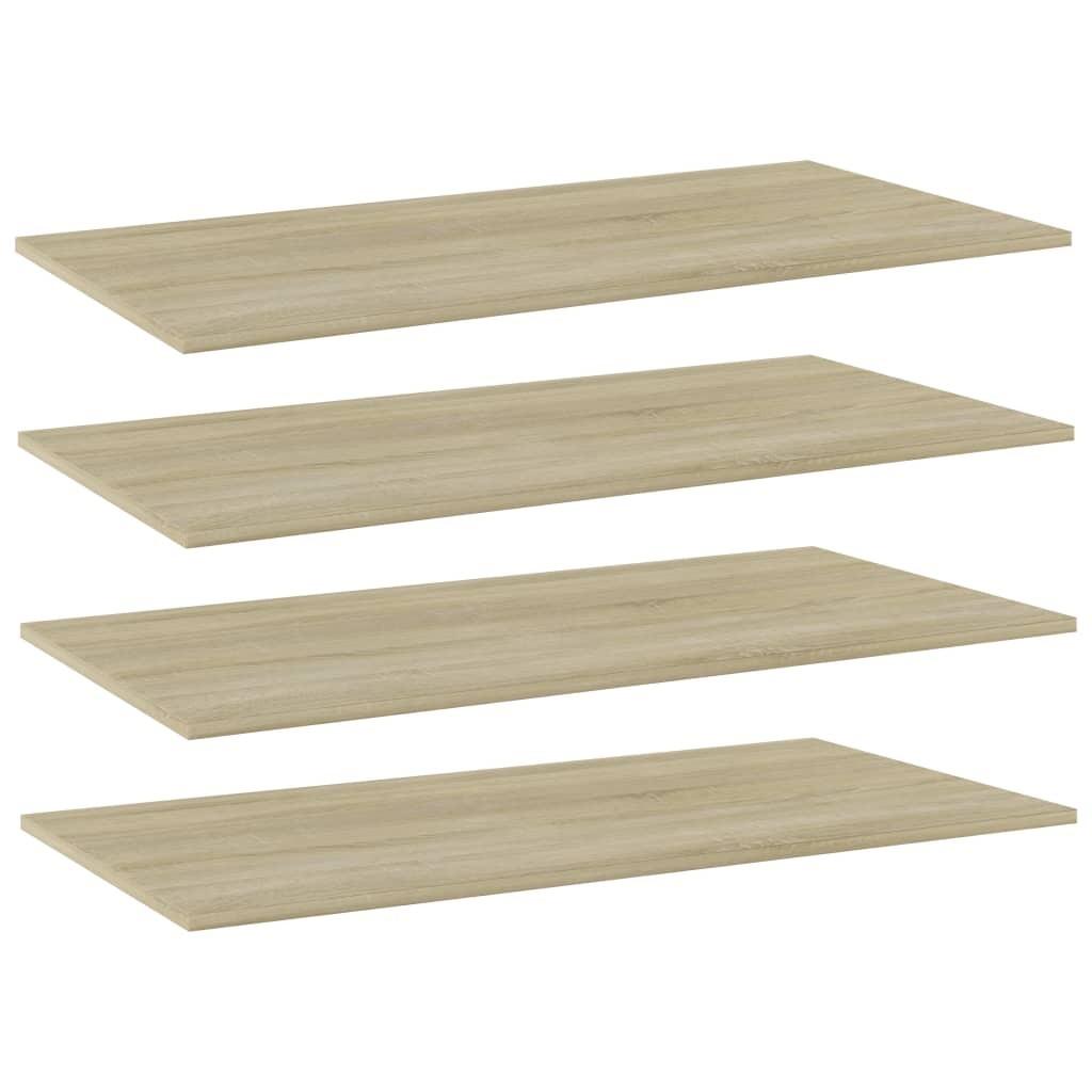 Boghylder 4 stk. 100 x 50 x 1,5 cm i konstrueret træ sonoma-eg billede