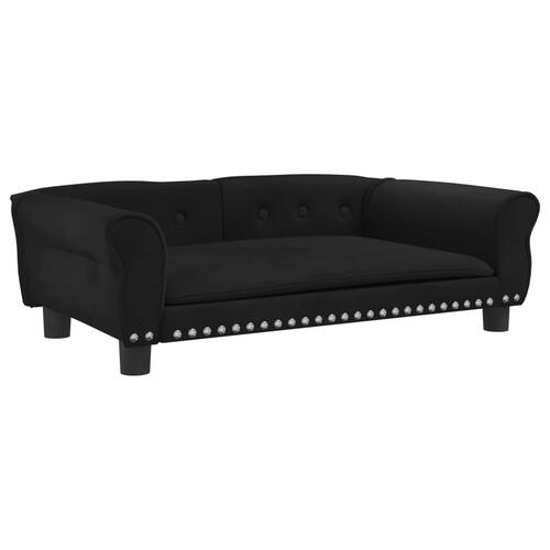 Hundeseng 95x55x30 cm velour sort