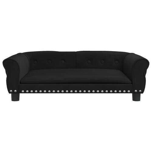Hundeseng 95x55x30 cm velour sort