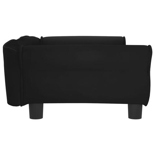 Hundeseng 95x55x30 cm velour sort