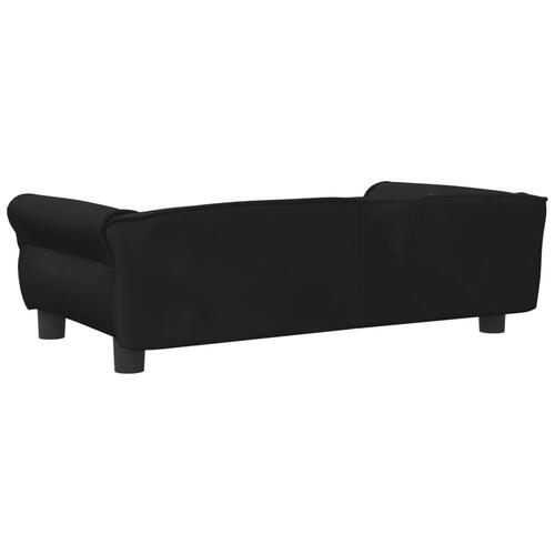 Hundeseng 95x55x30 cm velour sort
