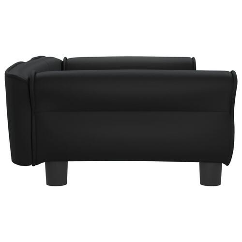 Hundeseng 95x55x30 cm kunstlæder sort