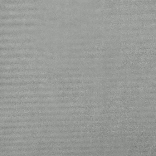 Hundeseng 95x55x30 cm velour lysegrå