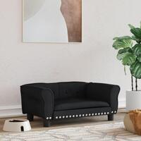 Hundeseng 70x45x30 cm velour sort