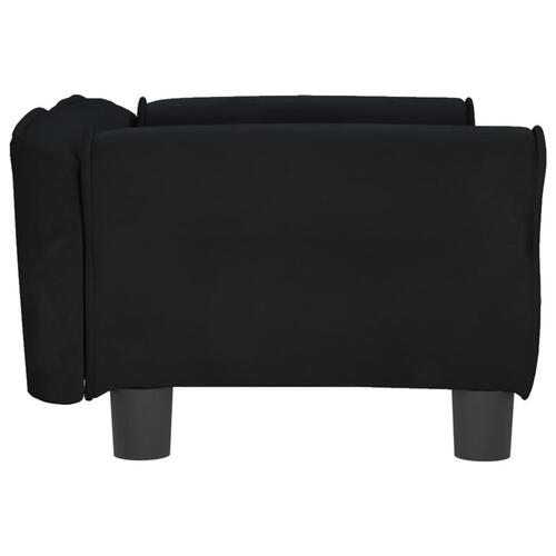 Hundeseng 70x45x30 cm velour sort