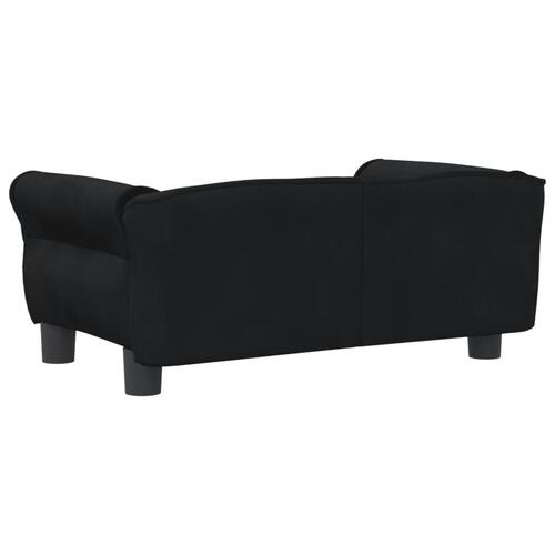 Hundeseng 70x45x30 cm velour sort