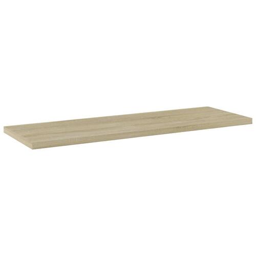 Boghylder 4 stk. 60x20x1,5 cm konstrueret træ sonoma-eg
