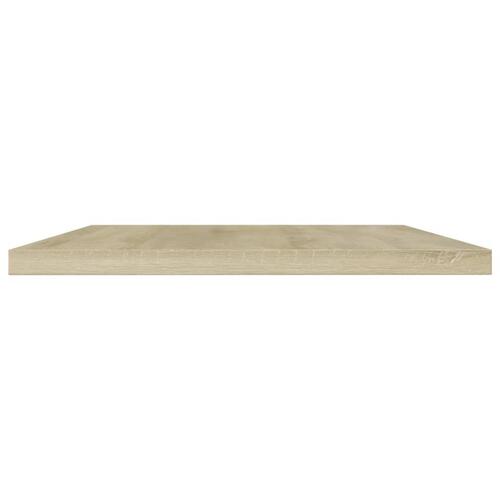 Boghylder 4 stk. 60x20x1,5 cm konstrueret træ sonoma-eg