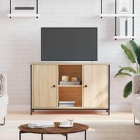 Tv-bord 100x35x65 cm konstrueret træ sonoma-eg