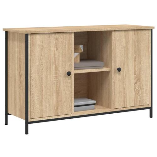 Tv-bord 100x35x65 cm konstrueret træ sonoma-eg