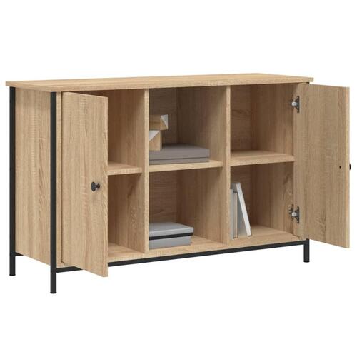 Tv-bord 100x35x65 cm konstrueret træ sonoma-eg