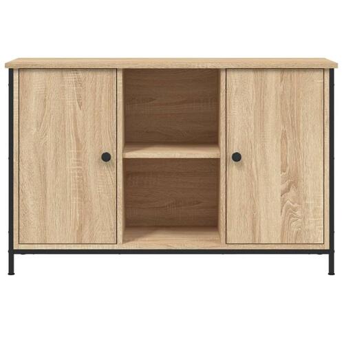 Tv-bord 100x35x65 cm konstrueret træ sonoma-eg