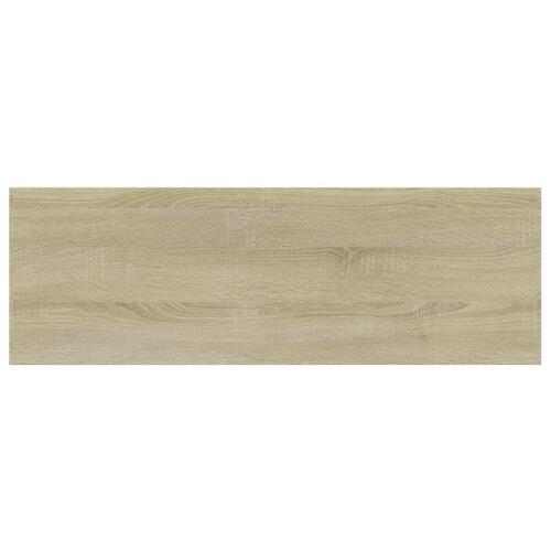Boghylder 4 stk. 60x20x1,5 cm konstrueret træ sonoma-eg