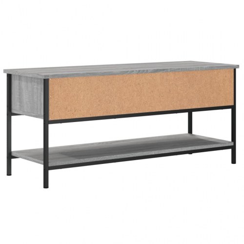 Tv-bord i konstrueret træ - 100×35×45 cm, grå sonoma-eg