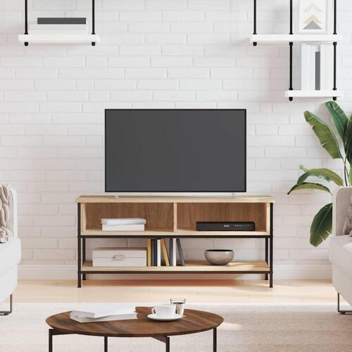 Tv-bord 100x35x45 cm konstrueret træ sonoma-eg