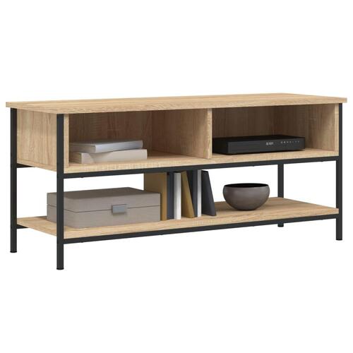 Tv-bord 100x35x45 cm konstrueret træ sonoma-eg