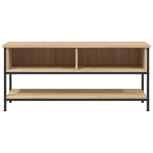 Tv-bord 100x35x45 cm konstrueret træ sonoma-eg