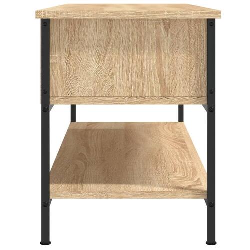 Tv-bord 100x35x45 cm konstrueret træ sonoma-eg