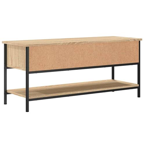 Tv-bord 100x35x45 cm konstrueret træ sonoma-eg